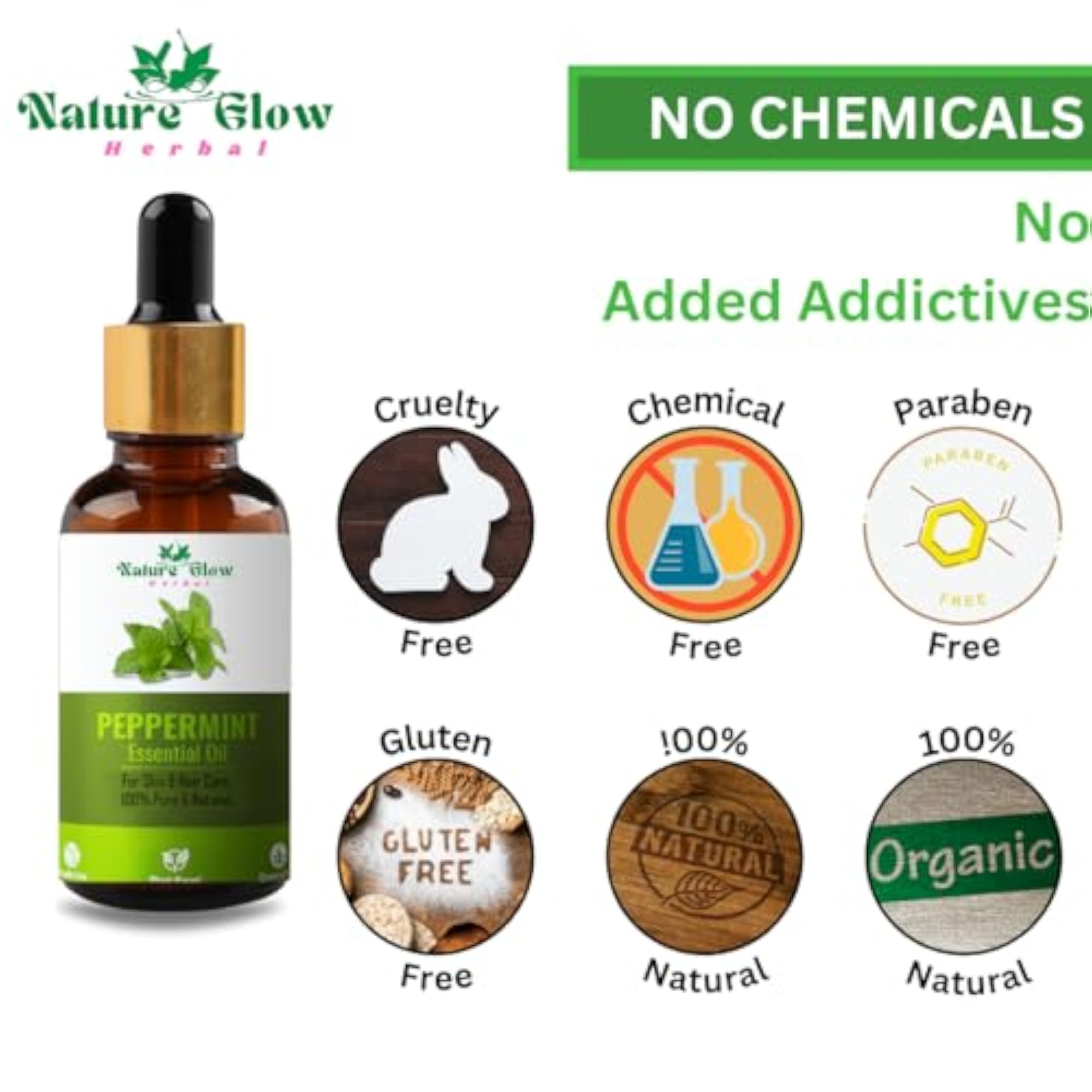 Peppermint Essential Oil, Undiluted Pure and Natural